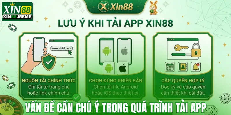 Vấn đề cần chú ý trong quá trình tải app
