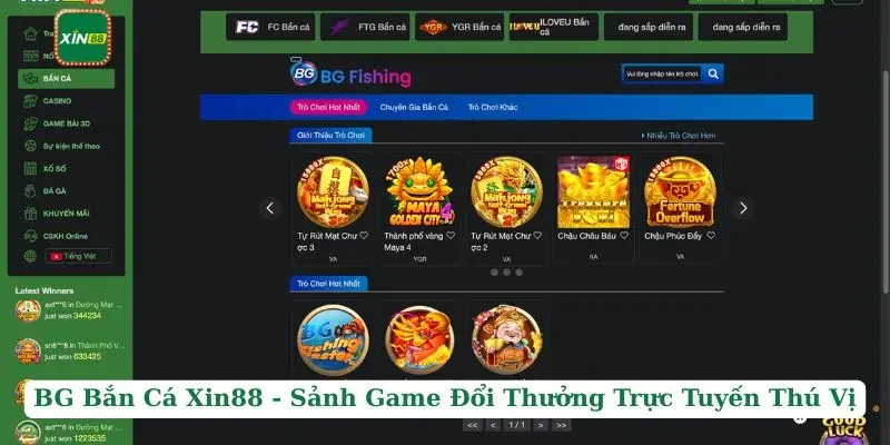 BG Bắn Cá Xin88 - Sảnh Game Đổi Thưởng Trực Tuyến Thú Vị 1 BG Bắn Cá Xin88 - Sảnh Game Đổi Thưởng Trực Tuyến Thú Vị