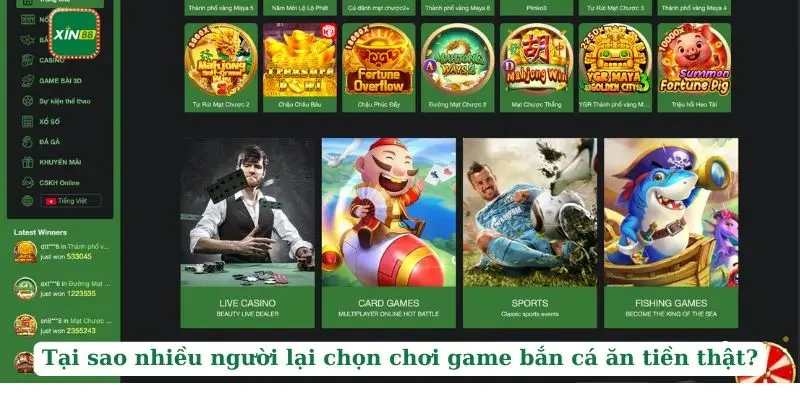 Game Bắn Cá Ăn Tiền Thật - Siêu Phẩm Được Yêu Thích Nhất Năm 2025 2 Tại sao nhiều người lại chọn chơi game bắn cá ăn tiền thật?