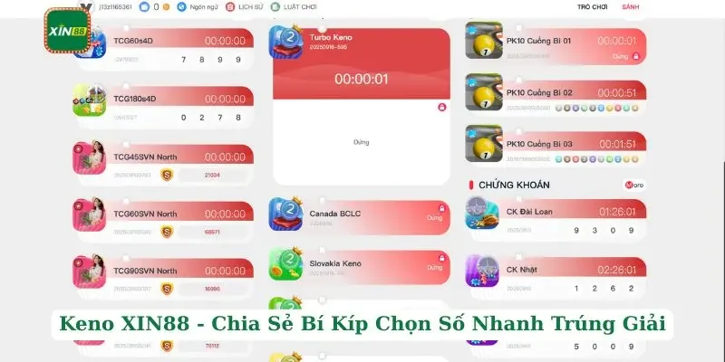 Keno XIN88 - Chia Sẻ Bí Kíp Chọn Số Nhanh Trúng Giải 9 Keno XIN88 - Chia Sẻ Bí Kíp Chọn Số Nhanh Trúng Giải