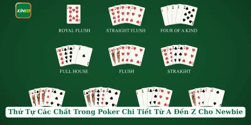 Thứ Tự Các Chất Trong Poker Chi Tiết Từ A Đến Z Cho Newbie