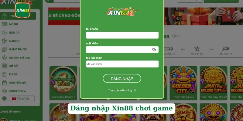 Xin88 189 Đăng nhập Xin88 chơi game