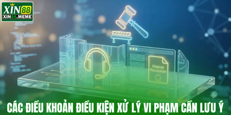 Các điều khoản điều kiện xử lý vi phạm cần lưu ý